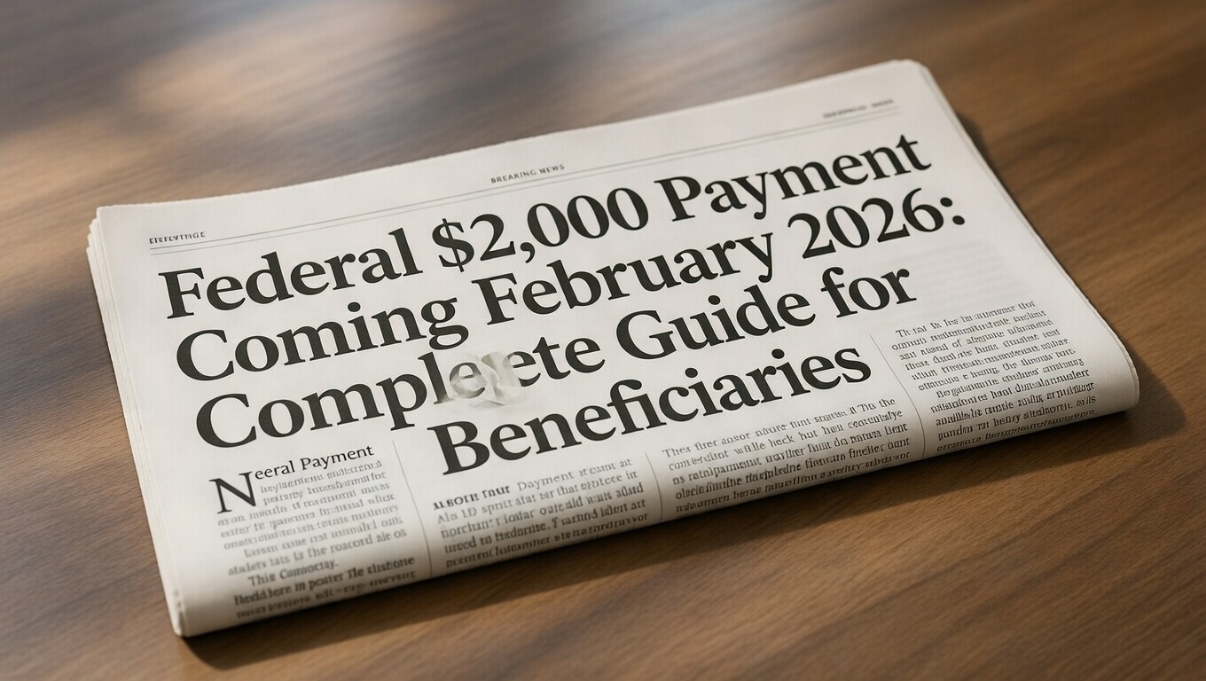 Federal $2,000 Payment Coming February 2026
